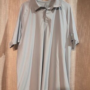 lululemon athletica Men's Light Gray Polo Shirt